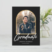 Ankündigung des Abschlusses "Golden Arch Foto Fram (Stehend Vorderseite)