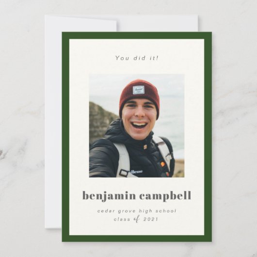 Ankündigung des Abschlusses "Grüne Grenze" (Vorderseite)