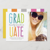 Ankündigung des Abschlusses "Helle Farben" (Vorne/Hinten)