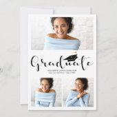 Ankündigung des Abschlusses High School 3 Foto (Vorderseite)