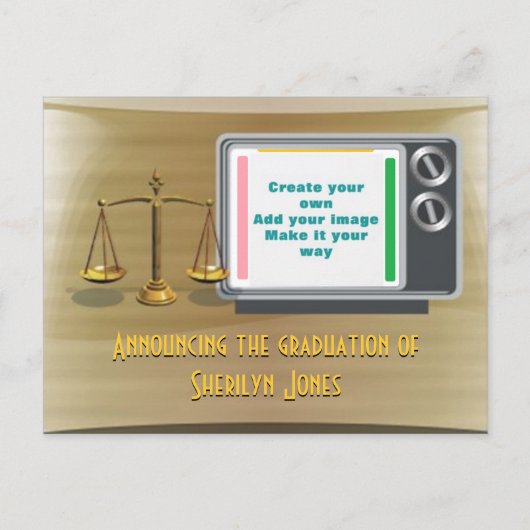 Ankündigung des Abschlusses hinzufügen (Vorderseite)