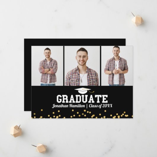 Ankündigung des Abschlusses in der Hochschule 3 Fo (Vorderseite/Rückseite Beispiel)