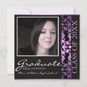 Ankündigung des Abschlusses "lila & braun" (Vorderseite)