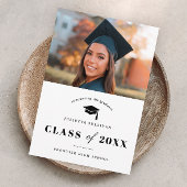 Ankündigung des Abschlusses "Minimal Type Foto"