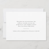 Ankündigung des Abschlusses "Minimal Type Foto" (Rückseite)