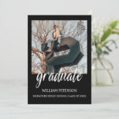 Ankündigung des Abschlusses Minimalistischer Senio (Stehend Vorderseite)