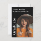 Ankündigung des Abschlusses Minimalistischer Skrip (Vorderseite)