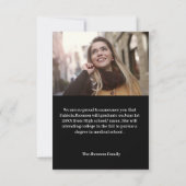 Ankündigung des Abschlusses Minimalistischer Skrip (Rückseite)