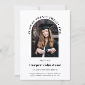 Ankündigung des Abschlusses Minimalistisches Einfa (Vorderseite)