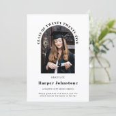 Ankündigung des Abschlusses Minimalistisches Einfa (Stehend Vorderseite)