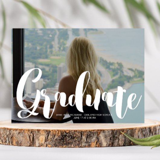 Ankündigung des Abschlusses Minimalistisches Foto