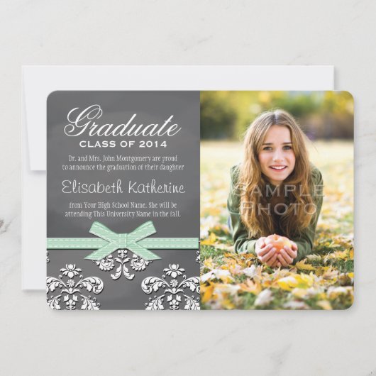 Ankündigung des Abschlusses "Minze Bow" (Vorderseite)