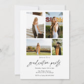 Ankündigung des Abschlusses mit Foto (Rückseite)