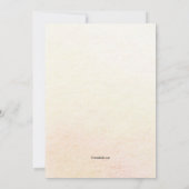 Ankündigung des Abschlusses mit Foto (Rückseite)