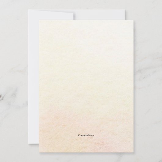 Ankündigung des Abschlusses mit Foto (Rückseite)