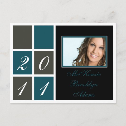 Ankündigung des Abschlusses "Moderne Blöcke" (aqua (Vorderseite)