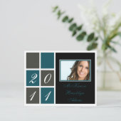 Ankündigung des Abschlusses "Moderne Blöcke" (aqua (Stehend Vorderseite)