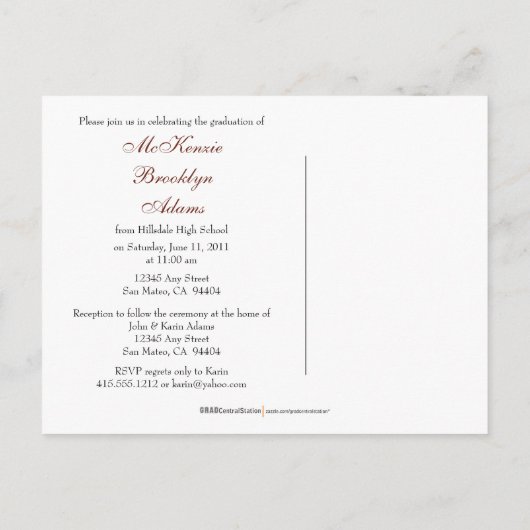 Ankündigung des Abschlusses "Moderne Blöcke" (Rost (Rückseite)