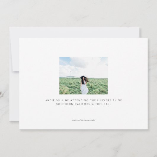 Ankündigung des Abschlusses "Moderner Grad Full Fo (Rückseite)