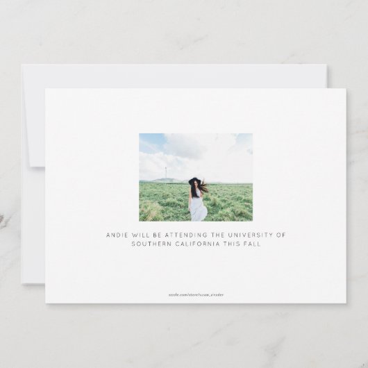 Ankündigung des Abschlusses "Moderner Grad Full Fo (Rückseite)