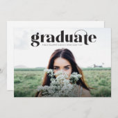 Ankündigung des Abschlusses "Moderner Grad Full Fo (Vorne/Hinten)