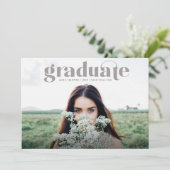 Ankündigung des Abschlusses "Moderner Grad Full Fo (Stehend Vorderseite)