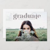 Ankündigung des Abschlusses "Moderner Grad Full Fo (Vorne/Hinten)