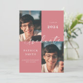 Ankündigung des Abschlusses, Mosaik - Rosa (Stehend Vorderseite)