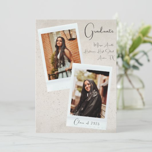 Ankündigung des Abschlusses neutraler ästhetischer (Stehend Vorderseite)