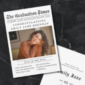 Ankündigung des Abschlusses Old Newspaper Einladun