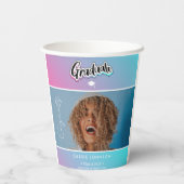 Ankündigung des Abschlusses Pappbecher (Rückseite)