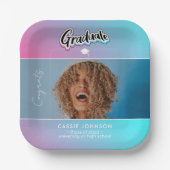 Ankündigung des Abschlusses Pappteller (Vorderseite)