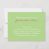 Ankündigung des Abschlusses "Pink and Green Paisle (Rückseite)