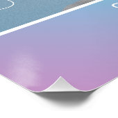 Ankündigung des Abschlusses Poster (Ecke)