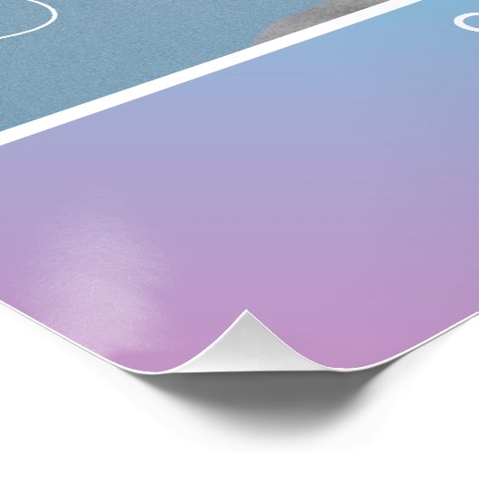 Ankündigung des Abschlusses Poster (Ecke)