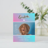 Ankündigung des Abschlusses Postkarte (Stehend Vorderseite)