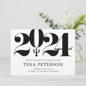 Ankündigung des Abschlusses Psychologie (Stehend Vorderseite)