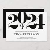 Ankündigung des Abschlusses Psychologie (Vorne/Hinten)