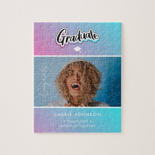 Ankündigung des Abschlusses Puzzle (Vertikal)