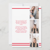 Ankündigung des Abschlusses "Red White School Colo (Rückseite)