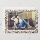 Ankündigung des Abschlusses Rustikales Holz und Sp (Vorderseite)