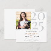 Ankündigung des Abschlusses Save the Date Karte (Vorne/Hinten)