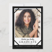 Ankündigung des Abschlusses Schwarz/Weiß (Vorderseite)