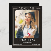 Ankündigung des Abschlusses "Schwarzes und Graues (Vorne/Hinten)