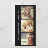 Ankündigung des Abschlusses "Three Foto Black Fram (Vorderseite)