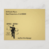 Ankündigung des Abschlusses Vintage Zeitung (Rückseite)