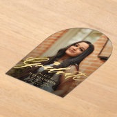 Ankündigung des Abschlusses von Acryl-Foto mit Gol (Ablage )