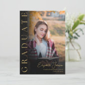 Ankündigung des Abschlusses von Black and Gold Fot (Stehend Vorderseite)