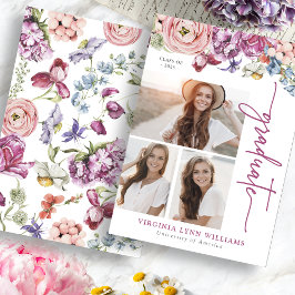 Ankündigung des Abschlusses von Burgund Floral