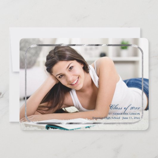 Ankündigung des Abschlusses von dünnen Silber-Rahm (Vorderseite)